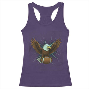 Lightning Eagle Lover Racerback Tank Top Sport Lover Gift TS12 Purple Print Your Wear