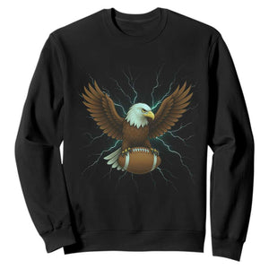 Lightning Eagle Lover Sweatshirt Sport Lover Gift TS12 Black Print Your Wear