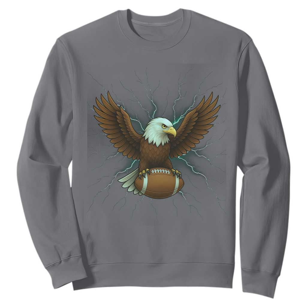 Lightning Eagle Lover Sweatshirt Sport Lover Gift TS12 Charcoal Print Your Wear