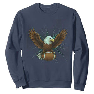 Lightning Eagle Lover Sweatshirt Sport Lover Gift TS12 Navy Print Your Wear