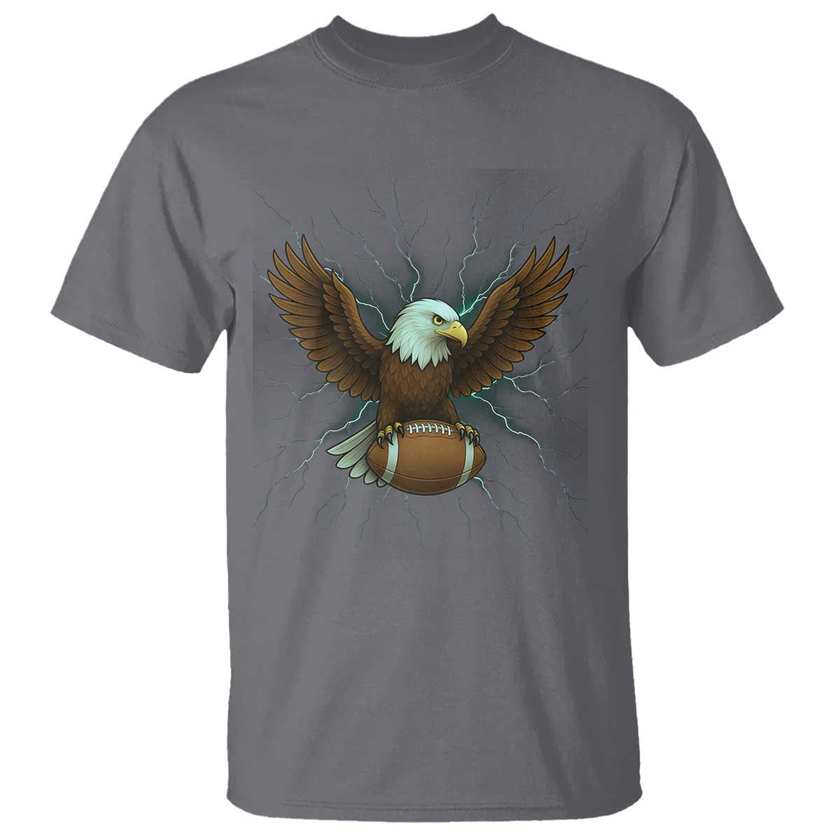 Lightning Eagle Lover T Shirt Sport Lover Gift TS12 Charcoal Print Your Wear