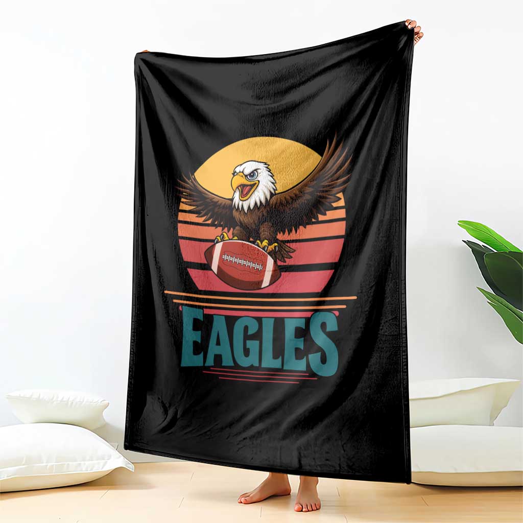 Funny EFF Retro Vintage Style Football Lover Gift Throw Blanket TS12 Print Your Wear