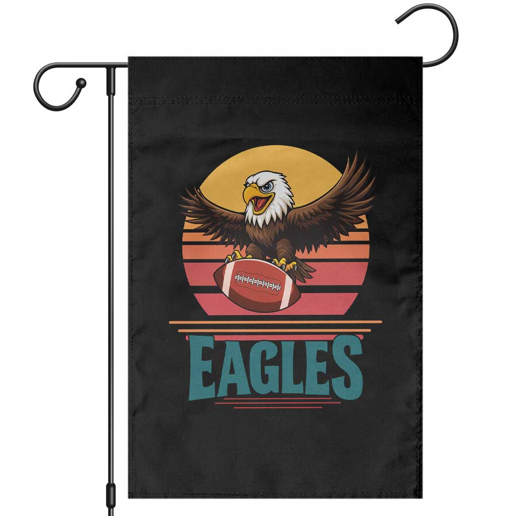Funny EFF Retro Vintage Style Football Lover Gift Garden Flag TS12 Black Print Your Wear