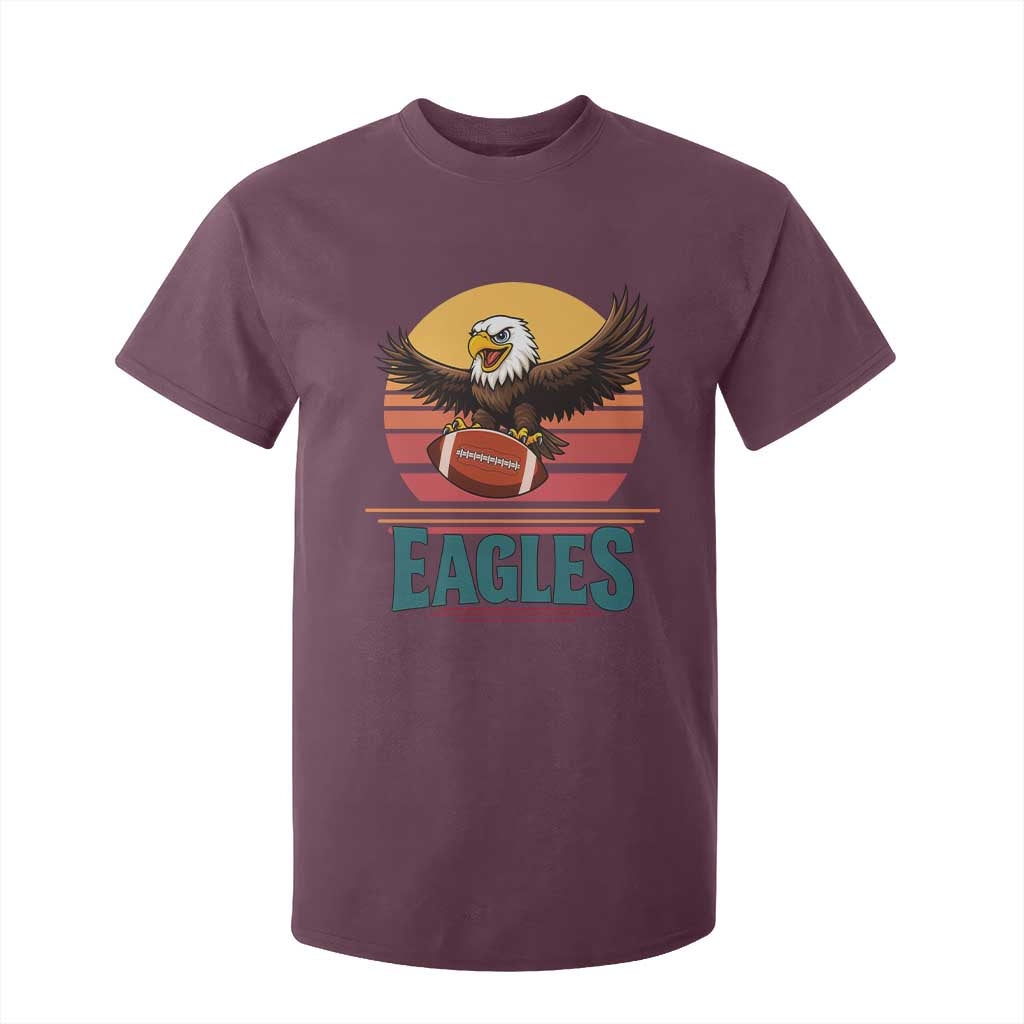 Funny EFF Retro Vintage Style Football Lover Gift T Shirt For Kid TS12 Maroon Print Your Wear