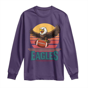 Funny EFF Retro Vintage Style Football Lover Gift Long Sleeve Shirt TS12 Purple Print Your Wear