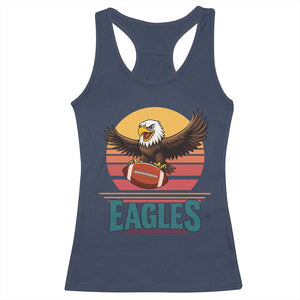 Funny EFF Retro Vintage Style Football Lover Gift Racerback Tank Top TS12 Navy Print Your Wear