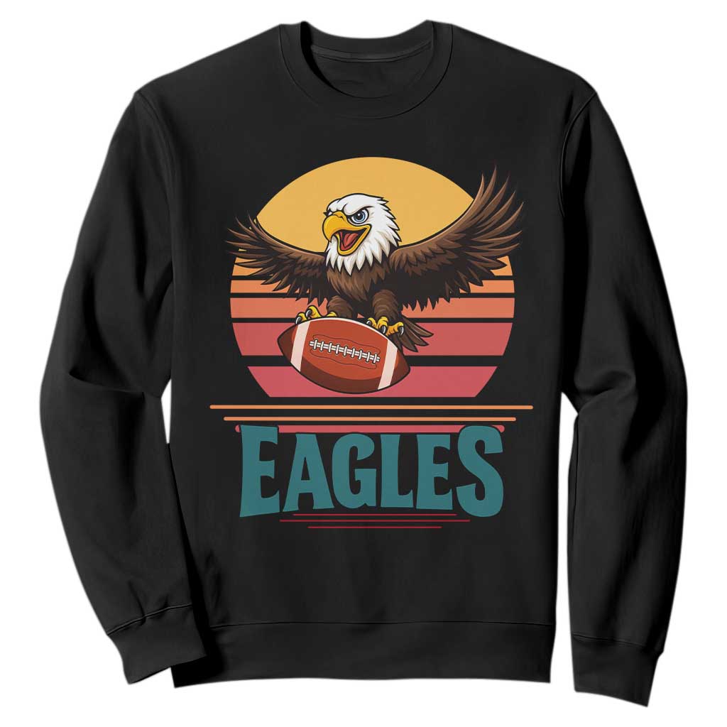 Funny EFF Retro Vintage Style Football Lover Gift Sweatshirt TS12 Black Print Your Wear