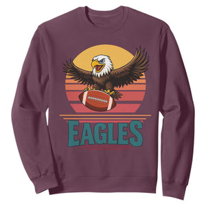 Funny EFF Retro Vintage Style Football Lover Gift Sweatshirt TS12 Maroon Print Your Wear