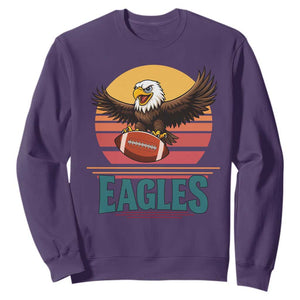 Funny EFF Retro Vintage Style Football Lover Gift Sweatshirt TS12 Purple Print Your Wear
