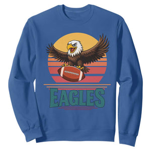 Funny EFF Retro Vintage Style Football Lover Gift Sweatshirt TS12 Royal Blue Print Your Wear