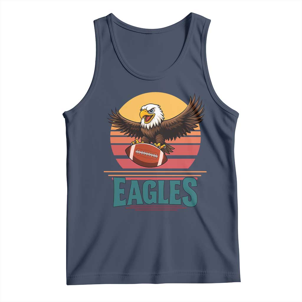 Funny EFF Retro Vintage Style Football Lover Gift Tank Top TS12 Navy Print Your Wear