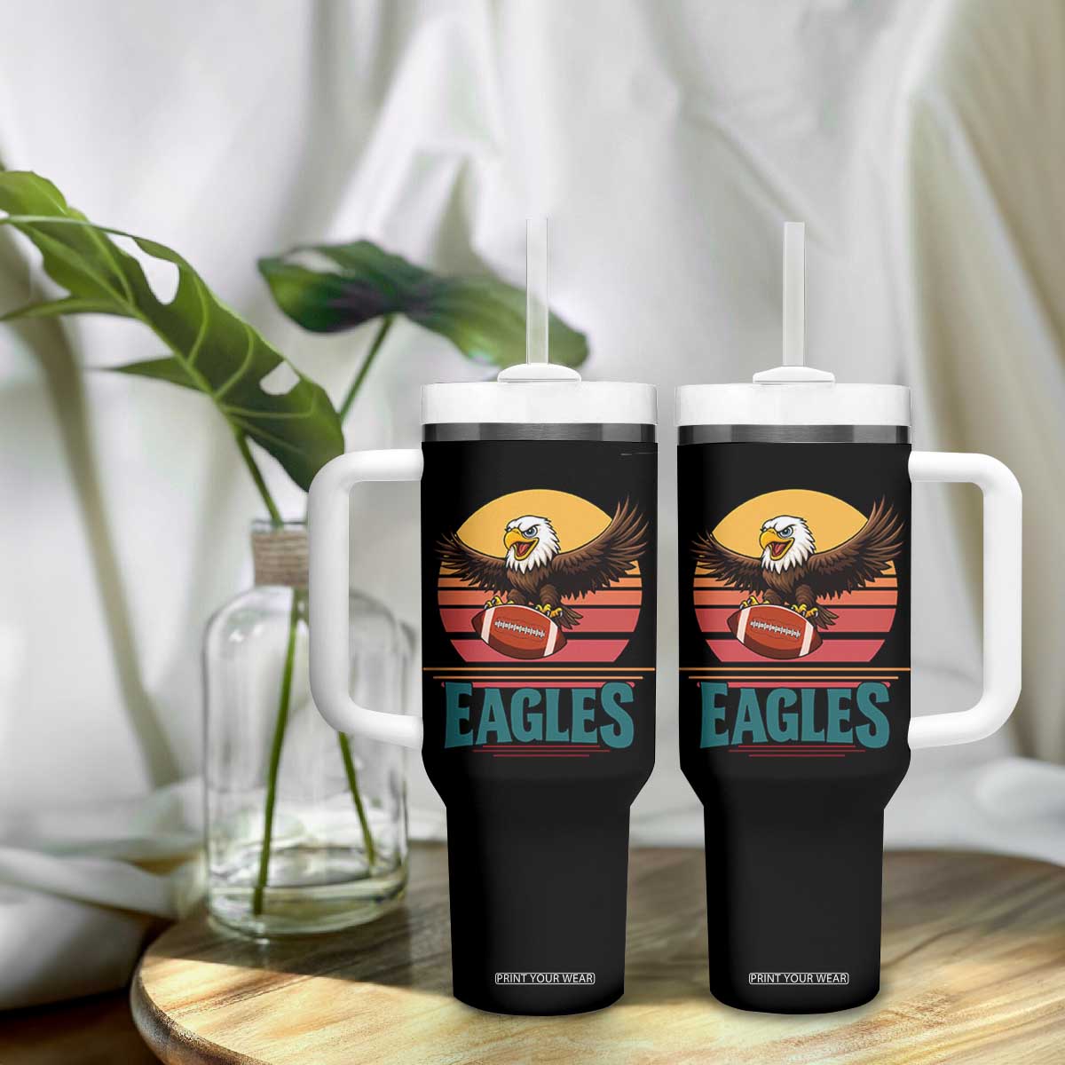 Funny EFF Retro Vintage Style Football Lover Gift Tumbler With Handle TS12 Print Your Wear