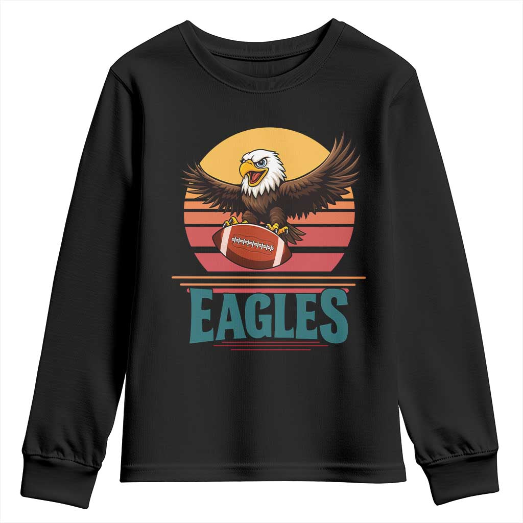 Funny EFF Retro Vintage Style Football Lover Gift Youth Sweatshirt TS12 Black Print Your Wear