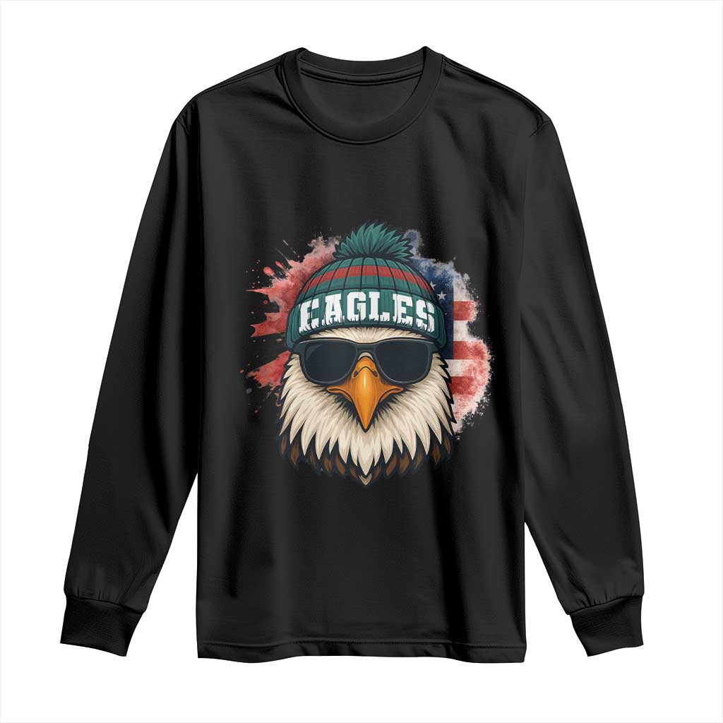 Patriotic PFE American Flag Pride Gift Long Sleeve Shirt TS12 Black Print Your Wear