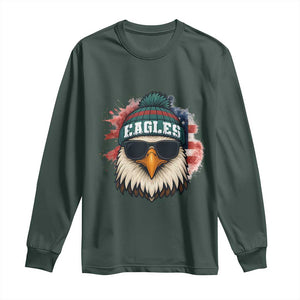 Patriotic PFE American Flag Pride Gift Long Sleeve Shirt TS12 Dark Forest Green Print Your Wear