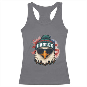Patriotic PFE American Flag Pride Gift Racerback Tank Top TS12 Charcoal Print Your Wear