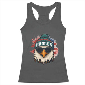 Patriotic PFE American Flag Pride Gift Racerback Tank Top TS12 Dark Heather Print Your Wear
