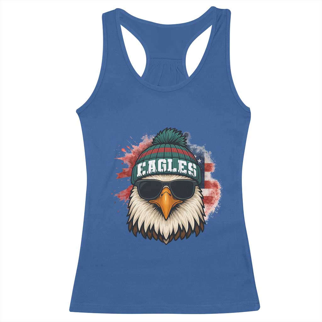 Patriotic PFE American Flag Pride Gift Racerback Tank Top TS12 Royal Blue Print Your Wear