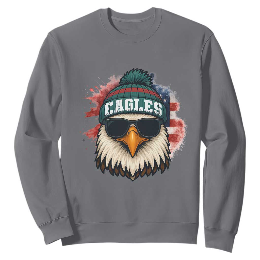 Patriotic PFE American Flag Pride Gift Sweatshirt TS12 Charcoal Print Your Wear