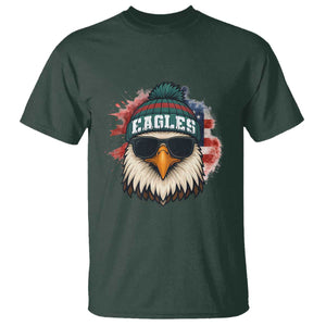 Patriotic PFE American Flag Pride Gift T Shirt TS12 Dark Forest Green Print Your Wear
