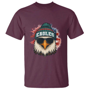 Patriotic PFE American Flag Pride Gift T Shirt TS12 Maroon Print Your Wear