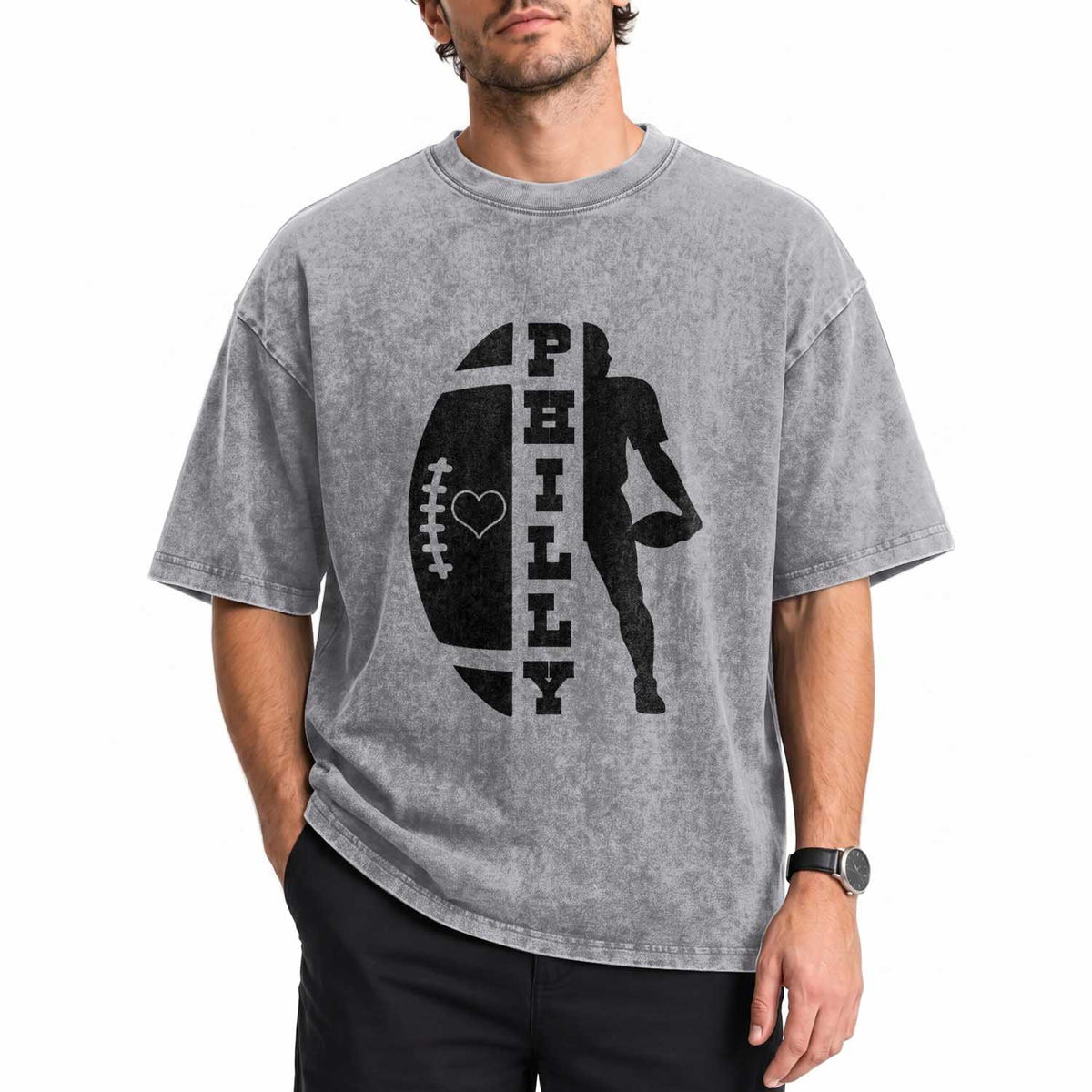 PFE Spirit Proud Fan Humor Gift Washed Cotton T-Shirt