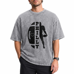 PFE Spirit Proud Fan Humor Gift Washed Cotton T-Shirt