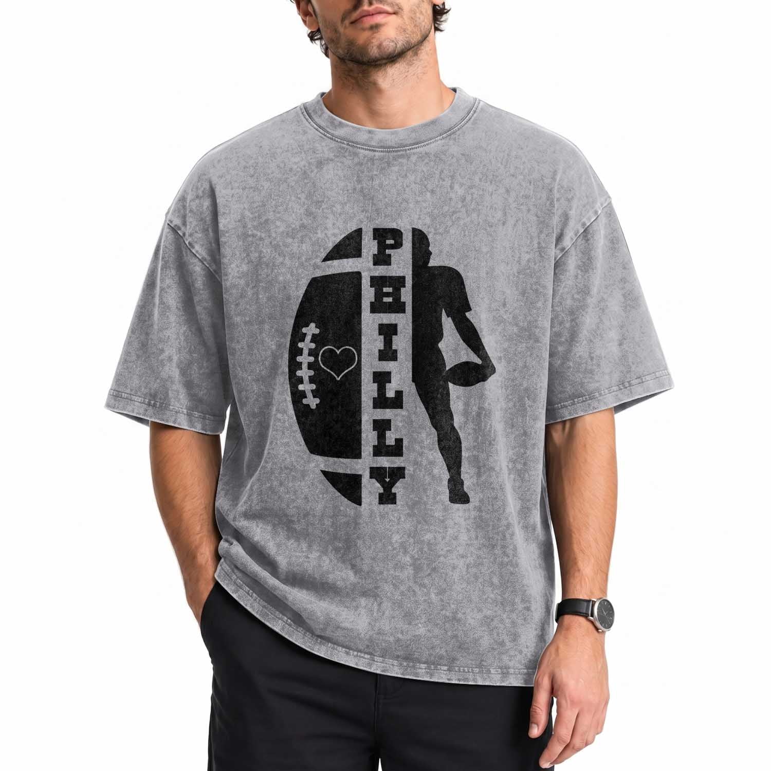 PFE Spirit Proud Fan Humor Gift Washed Cotton T-Shirt