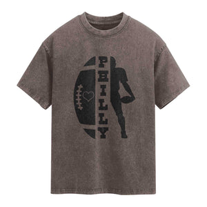 PFE Spirit Proud Fan Humor Gift Washed Cotton T-Shirt