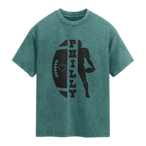 PFE Spirit Proud Fan Humor Gift Washed Cotton T-Shirt