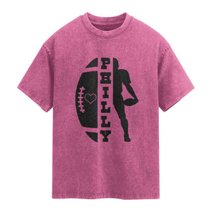 PFE Spirit Proud Fan Humor Gift Washed Cotton T-Shirt