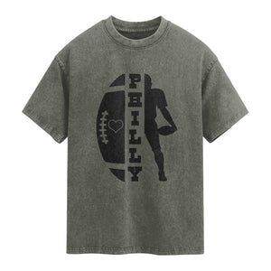 PFE Spirit Proud Fan Humor Gift Washed Cotton T-Shirt