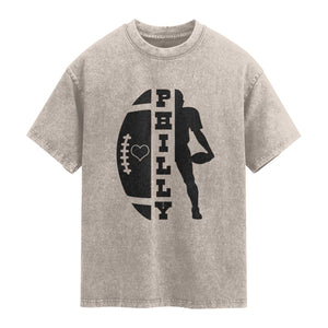 PFE Spirit Proud Fan Humor Gift Washed Cotton T-Shirt