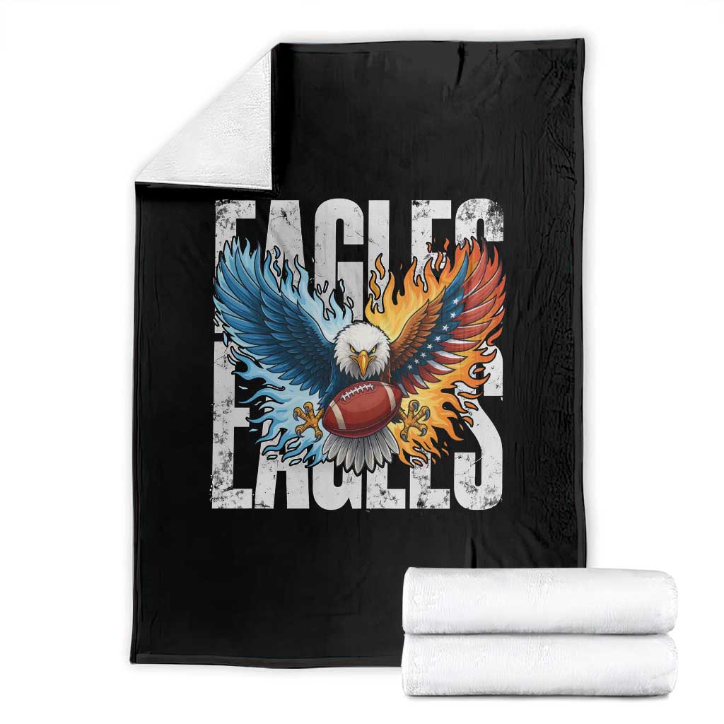 EF Lover Patriotic Eagle American Flag Gift Throw Blanket TS12 Black Print Your Wear