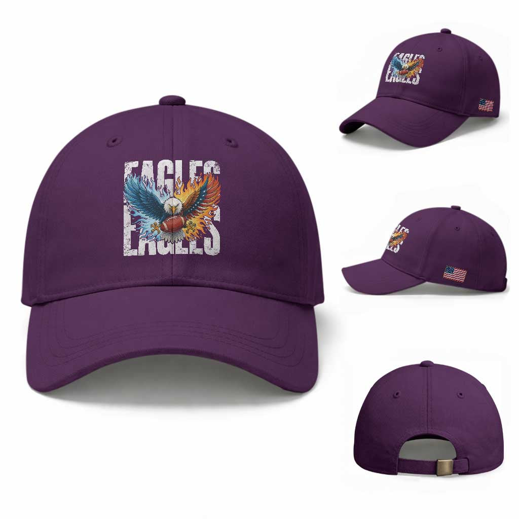 EF Lover Patriotic Eagle American Flag Gift Baseball Cap TS12 Baseball Cap Universal Fit Purple Print Your Wear