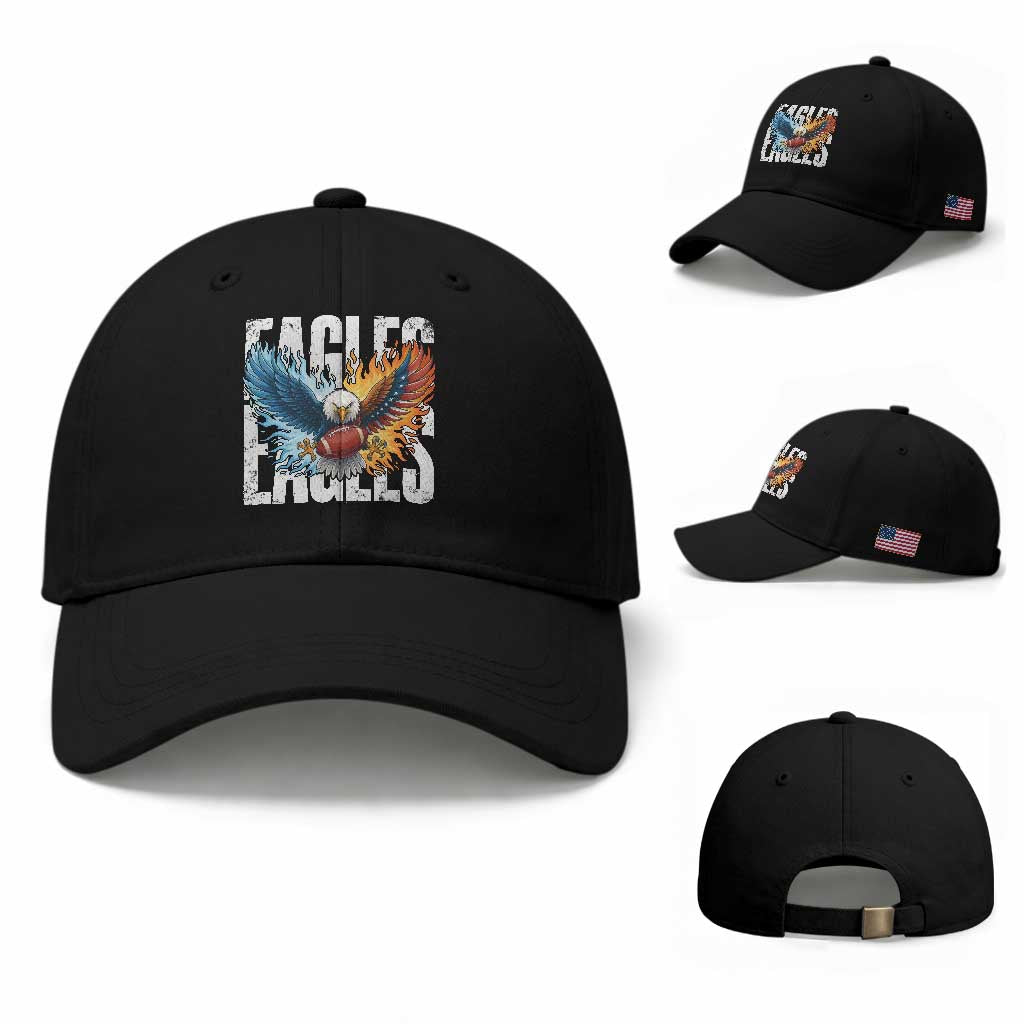 EF Lover Patriotic Eagle American Flag Gift Baseball Cap TS12 Baseball Cap Universal Fit Black Print Your Wear