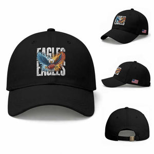 EF Lover Patriotic Eagle American Flag Gift Baseball Cap TS12 Baseball Cap Universal Fit Black Print Your Wear