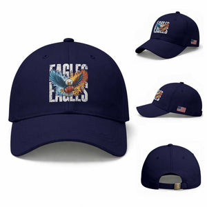 EF Lover Patriotic Eagle American Flag Gift Baseball Cap TS12 Baseball Cap Universal Fit Dark Blue Print Your Wear