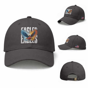 EF Lover Patriotic Eagle American Flag Gift Baseball Cap TS12 Baseball Cap Universal Fit Dark Gray Print Your Wear