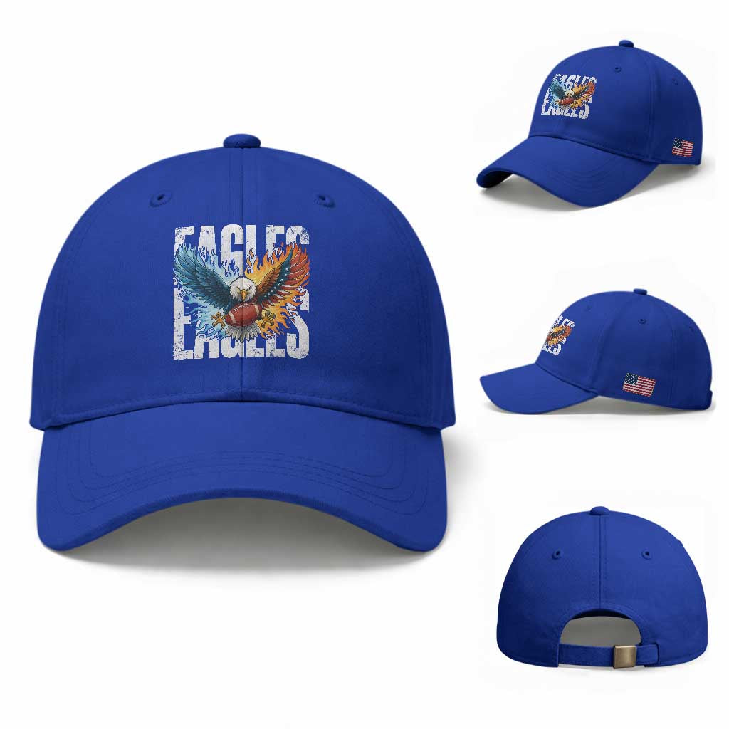EF Lover Patriotic Eagle American Flag Gift Baseball Cap TS12 Baseball Cap Universal Fit Royal Blue Print Your Wear