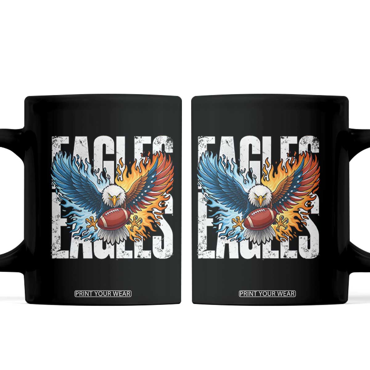 EF Lover Patriotic Eagle American Flag Gift Coffee Mug TS12 Black Print Your Wear