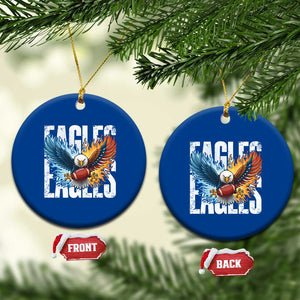 EF Lover Patriotic Eagle American Flag Gift Ceramic Ornament TS12 1pc Blue Print Your Wear