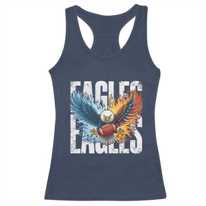 EF Lover Patriotic Eagle American Flag Gift Racerback Tank Top TS12 Navy Print Your Wear