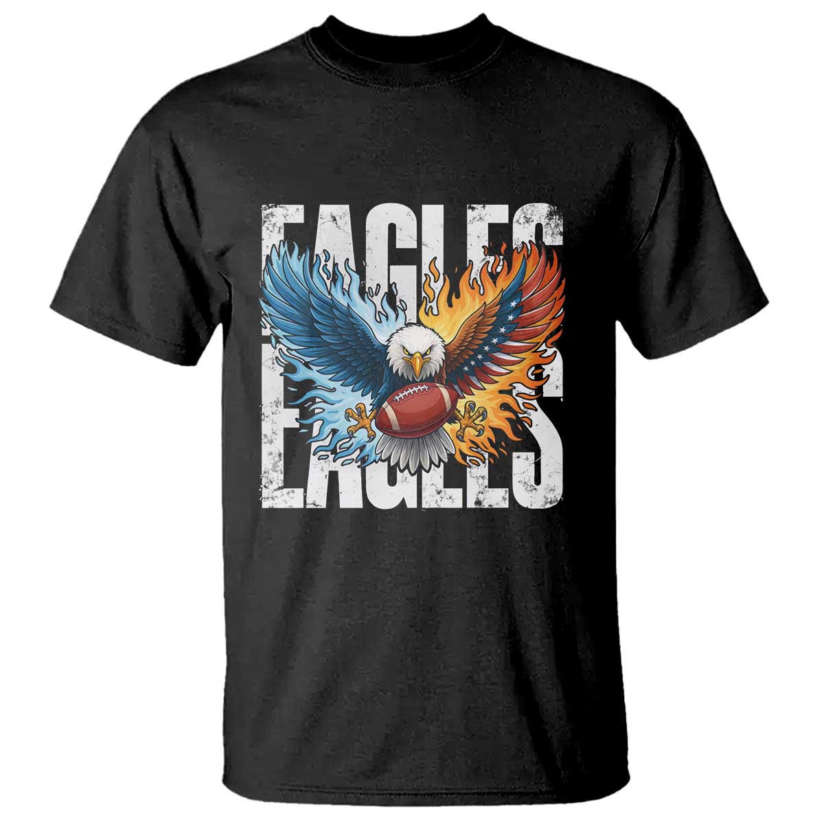 EF Lover Patriotic Eagle American Flag Gift T Shirt TS12 Black Print Your Wear