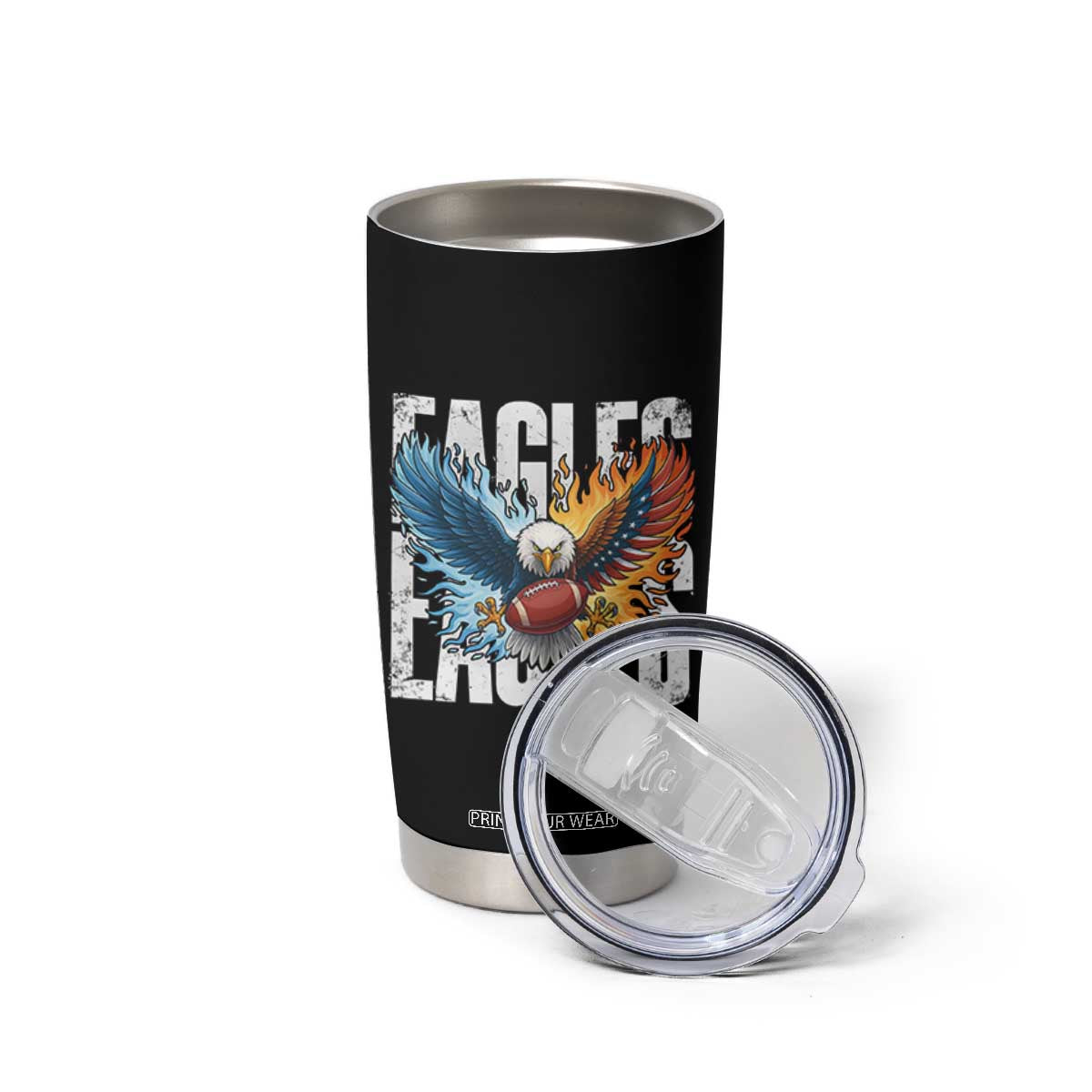EF Lover Patriotic Eagle American Flag Gift Tumbler Cup TS12 Print Your Wear