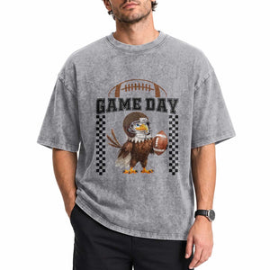 Funny EFF Game Day Humor Gift Washed Cotton T-Shirt