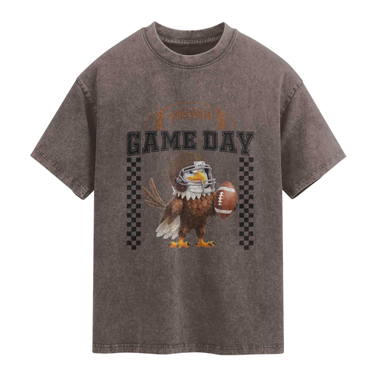 Funny EFF Game Day Humor Gift Washed Cotton T-Shirt