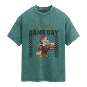 Funny EFF Game Day Humor Gift Washed Cotton T-Shirt