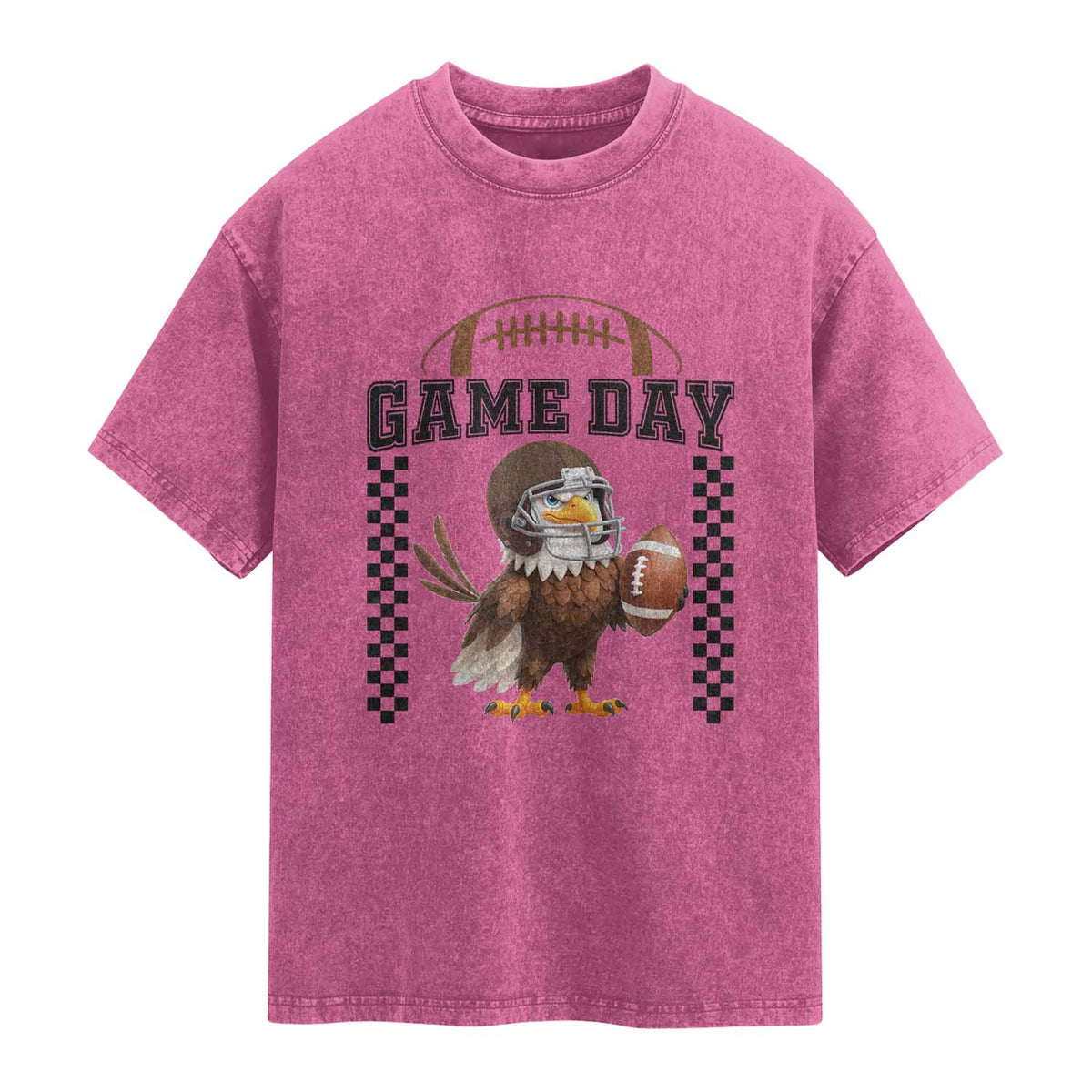 Funny EFF Game Day Humor Gift Washed Cotton T-Shirt