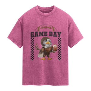 Funny EFF Game Day Humor Gift Washed Cotton T-Shirt